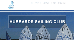 Desktop Screenshot of hubbardssailingclub.ca