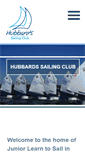 Mobile Screenshot of hubbardssailingclub.ca